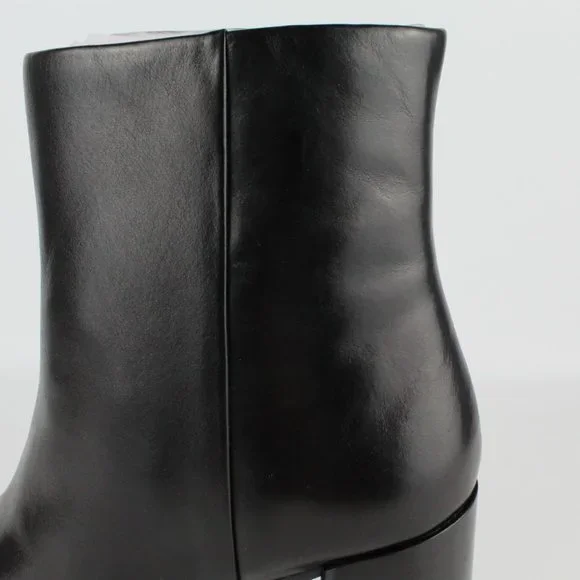 New TORY BURCH Ruby High Block Heel Leather Booties